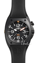 Bell & Ross Marine Sort/Gummi Ø44 mm Bell & Ross Marine Sort/Gummi Ø44 mm