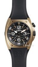 Bell & Ross Marine Sort/Gummi Ø44 mm Bell & Ross Marine Sort/Gummi Ø44 mm