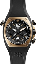 Bell & Ross Marine Sort/Gummi Ø44 mm Bell & Ross Marine Sort/Gummi Ø44 mm