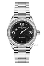 Bell & Ross Vintage Mystery Diamond Black Dial