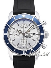 Breitling Superocean Heritage Chronograph Heritage Sølv/Gummi Ø Breitling Superocean Heritage Chronograph Heritage Sølv/Gummi Ø
