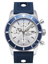 Breitling Superocean Heritage Chronograph Heritage Sølv/Gummi Ø Breitling Superocean Heritage Chronograph Heritage Sølv/Gummi Ø