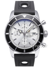 Breitling Superocean Heritage Chronograph Heritage Sølv/Gummi Ø Breitling Superocean Heritage Chronograph Heritage Sølv/Gummi Ø