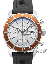 Breitling Superocean Heritage Chronograph Heritage Sølv/Gummi Ø Breitling Superocean Heritage Chronograph Heritage Sølv/Gummi Ø