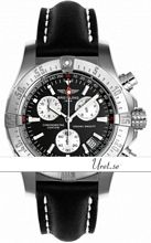 Breitling Avenger Seawolf Chrono Black Dial Leather