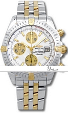 Breitling Chronomat Silver Dial Two Tone Bracelet