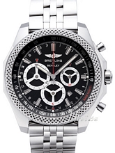 Breitling for Bentley Barnato Sort/St�l �49 mm