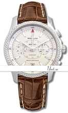 Breitling For Bentley Mark IV Silver Dial Croco Strap
