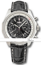 Breitling For Bentley Motors Black Dial Croco Strap