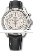 Breitling For Bentley Motors White Dial Leather Strap