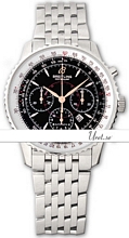 Breitling Montbrillant Black Dial Bracelet