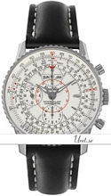 Breitling Montbrillant Datora White Dial Leather