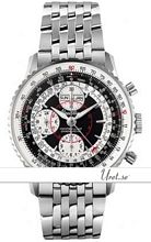 Breitling Montbrillant Datora Black Dial Bracelet