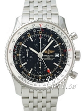 Breitling Navitimer World Black Dial Bracelet