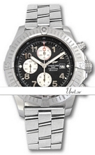 Breitling Super Avenger Black Dial Bracelet