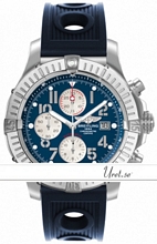 Breitling Super Avenger Blue Dial Rubber