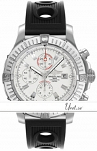 Breitling Super Avenger White Dial Rubber