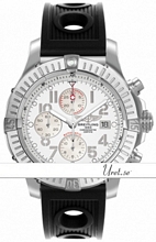 Breitling Super Avenger White Dial Rubber