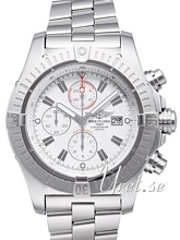 Breitling Super Avenger White Dial Bracelet Index Markers
