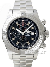 Breitling Super Avenger Black Dial Bracelet Index Markers