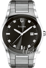 Bulova Diamond Sort/Stål Ø40 mm Bulova Diamond Sort/Stål Ø40 mm