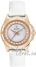 Bulova Diamond Hvit/Lær Ø32 mm Bulova Diamond Hvit/Lær Ø32 mm