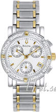 Bulova Marine Star Ladies Chronograph Diamond Two Tone Silver Di Bulova Marine Star Ladies Chronograph Diamond Two Tone Silver Di