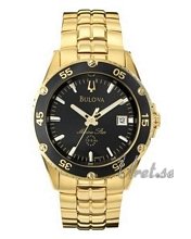 Bulova Marine Star Gold Tone Black Dial