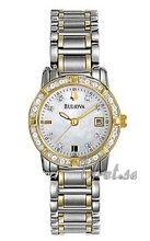 Bulova Marine Star Ladies Diamond Two Tone MOP Dial