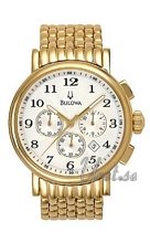 Bulova Bracelet Gold Tone White Dial Bulova Bracelet Gold Tone White Dial