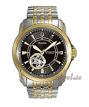 Bulova Bracelet Two Tone Black Dial Bulova Bracelet Two Tone Black Dial