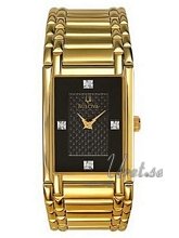 Bulova Diamonds Gold Tone Black Dial Bulova Diamonds Gold Tone Black Dial