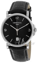 Certina DS Caimano Gent Sort/Lær Ø38 mm Certina DS Caimano Gent Sort/Lær Ø38 mm