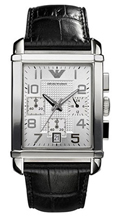 Emporio Armani Angelo Lær 40x33 mm Emporio Armani Angelo Lær 40x33 mm