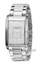 Emporio Armani Super Slim Hvit/Stål 36x31 mm Emporio Armani Super Slim Hvit/Stål 36x31 mm