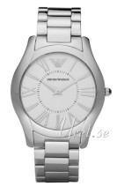 Emporio Armani Super Slim Hvit/Stål Ø43 mm Emporio Armani Super Slim Hvit/Stål Ø43 mm