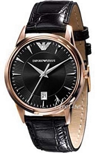 Emporio Armani Mens Lær Ø39 mm Emporio Armani Mens Lær Ø39 mm