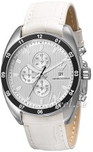 Emporio Armani Sportivo Sølv/Lær Ø43 mm Emporio Armani Sportivo Sølv/Lær Ø43 mm