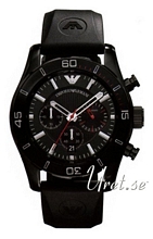 Emporio Armani Sportivo Sort/Gummi Ø45 mm Emporio Armani Sportivo Sort/Gummi Ø45 mm