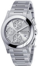 Gucci Pantheon Chronograph Steel Silver Dial