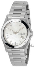 Gucci Pantheon Medium Steel MOP, White Dial