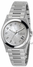 Gucci Pantheon Medium Steel MOP, White Dial