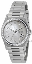 Gucci Pantheon Medium Steel MOP, White Dial
