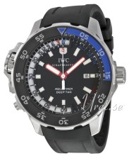 IWC Aquatimer Deep Two Black Dial Rubber