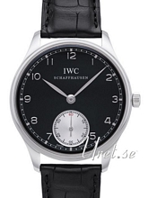 IWC Portuguese Black Dial Leather