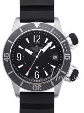 Jaeger LeCoultre Master Compressor Diving Black Dial Rubber Stra