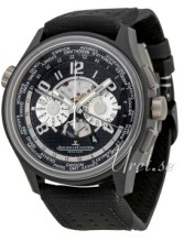 Jaeger LeCoultre Amvox Black Dial Leather Strap