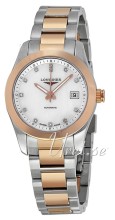 Longines Conquest Ladies Hvit/18 karat rosé gull Ø29.50 mm Longines Conquest Ladies Hvit/18 karat rosé gull Ø29.50 mm