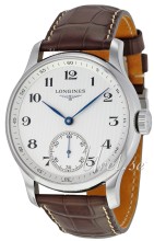 Longines Master Silver Dial Croco Strap Brown Longines Master Silver Dial Croco Strap Brown