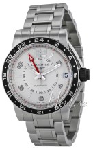 Longines Admiral GMT Silver Dial Bracelet
